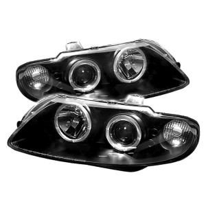 04-06 Pontiac GTO Spyder Halo LED Projector Headlights - Black