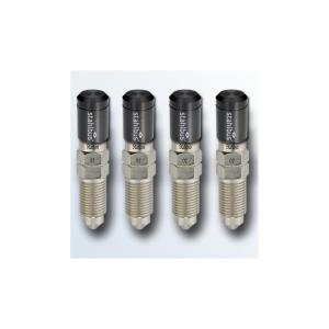 All ATVs (Universal), All Cars (Universal), All Jeeps (Universal), All Motorcycles (Universal), All Muscle Cars (Universal), All SUVs (Universal), All Trucks (Universal), All Vans (Universal), Fab Shop (Universal) Stahlbus Bleeder Valves with Grey Dust Caps - Steel (M10x1.25x20mm)