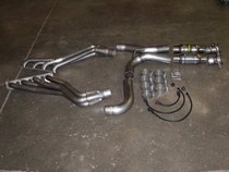 06-10 Jeep SRT8 6.1L Stainless Works Headers with 1.875 D shaped primary tubes and 3