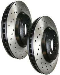 1990-2000 Honda Civic, 1990-2000 Honda Crx, 1990-2000 Honda Del Sol StopTech Drilled and Slotted Rotor - Front Right