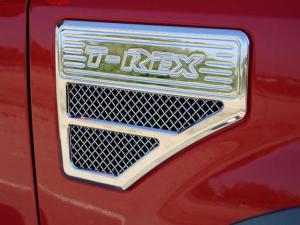 2008-2010 Ford Super Duty T-Rex Side Vent - Billet Chrome Plated - Universal Fender Mount (08 F250 Style)