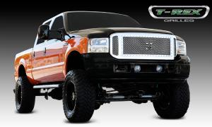 2005-2007 Ford Super Duty T-Rex X-Metal Series - Studded Main Grille - Polished SS - 3 Piece