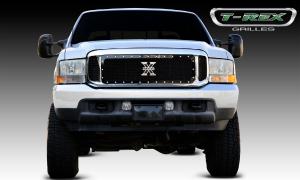 1999-2004 Ford Super Duty T-Rex X-Metal Series - Studded Main Grille - All Black - 3 Piece
