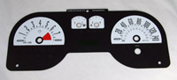 05-08 Ford Mustang Gt, 4 GA Pack US Speedo Gauge Faces - Daytona GA (White)