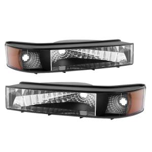 Ford Bronco 92-96, Ford F150 92-96 Xtune Amber Bumper Lights - Black