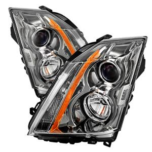 Cadillac CTS 08-12 / CTS-V 09-12  Halogen Only ( Does not fit HID Model ) Xtune Projector Headlights - Chrome