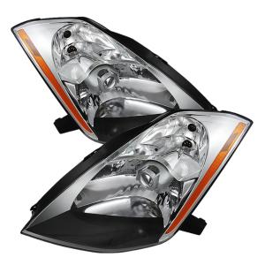 Nissan 350Z 03-05  (HID Model Only) Xtune Crystal Headlights - Chrome
