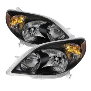 Toyota Matrix 03-08 Xtune Crystal Headlights - Black