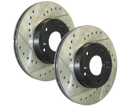 StopTech Drilled and Slotted Rotor - Front Right