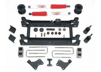 Tuff Country Lift Kit - (4.5 in.) (IncludesUpper Ball Joint Spacer, Strut Spacers, Subframe, Skid Plate, Spindle Bracket, St Gear Bracket, Brake Cable Extension, Diff Drop, Sway Bar Drop, St Shift Extension, Blocks)