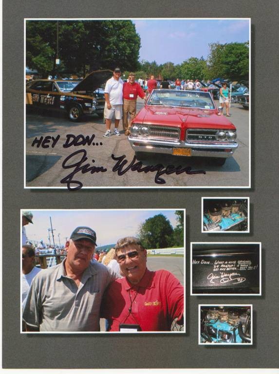 Don, his 64 GTO Convertible and Jim Wangers!