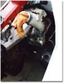 view of the turbo and engine mount