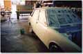 finally in the paint shop getting painted in 2-pack Nissan Classic White