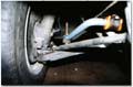 the ends of the swaybar were pulled down to bring the front up ...