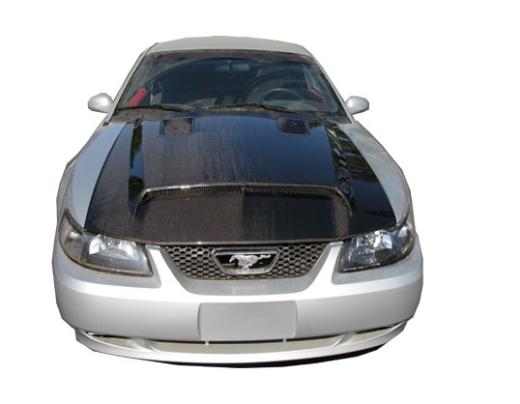 1999-2004 Ford Mustang VIS Carbon Fiber Hood - GT 500 Style