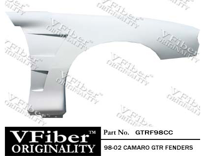 1998-2002 Chevrolet Camaro Vision Auto Fiberglass Fenders - GTR Style