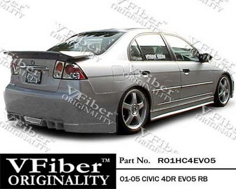 20042005 Honda Civic Vision EVO 5 Style Body Kit Rear Bumper