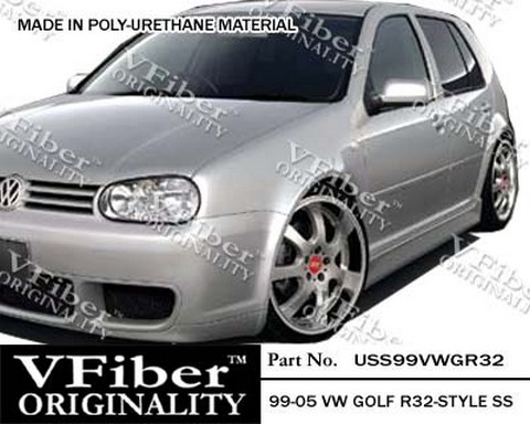 Vision R32 Style Body Kit - Side Skirts (Urethane) [99-05 Volkswagen Golf HB vw golf mk4 r32 body kit. Vision R32 Style Body Kit - Side Skirts (Urethane) [99-05 Volkswagen Golf HB