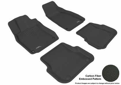 3D Maxpider Kagu Floormats - Black - Set (4-Piece)