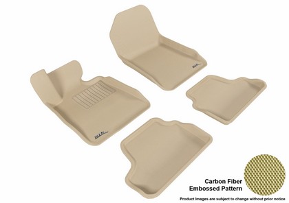 3D Maxpider Kagu Floormats - Tan - Set (4-Piece)