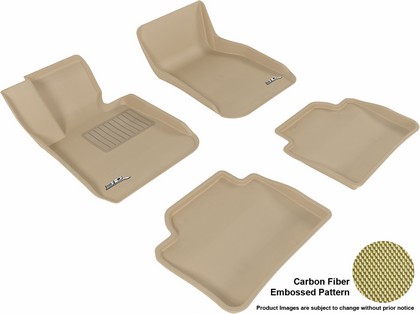 3D Maxpider Kagu Floormats - Tan - Set (4-Piece)