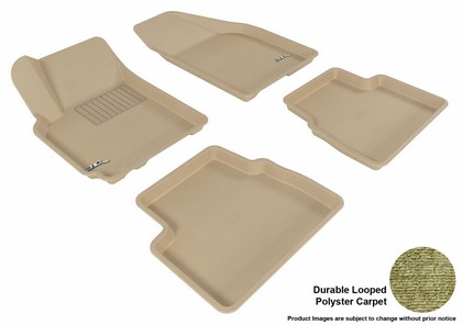 3D Maxpider Classic Floormats - Tan - Set (4-Piece)