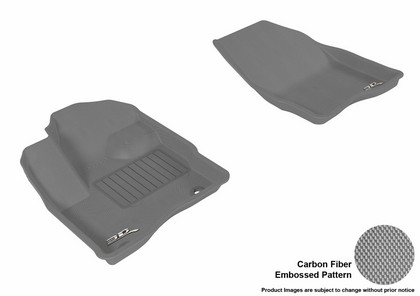 3D Maxpider Kagu Floormat - Gray - Row 1 (2-Piece)
