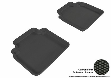 3D Maxpider Kagu Floormat - Black - Row 2 (2-Piece)