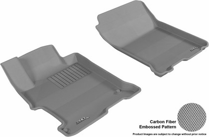 3D Maxpider Kagu Floormat - Gray - Row 1 (2-Piece)