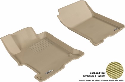 3D Maxpider Kagu Floormat - Tan - Row 1 (2-Piece)