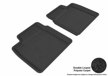 3D Maxpider Classic Floormat - Black - Row 2 (2-Piece)