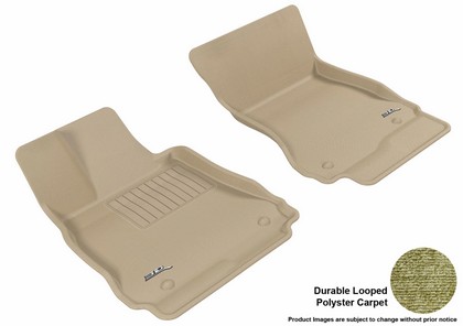 3D Maxpider Classic Floormat - Tan - Row 1 (2-Piece)