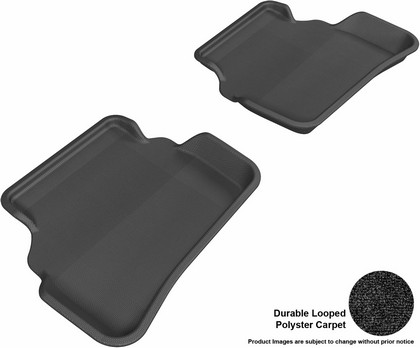 3D Maxpider Classic Floormat - Black - Row 2 (2-Piece)