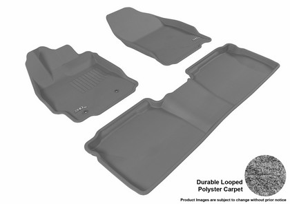 3D Maxpider Classic Floormats - Gray - Set (3-Piece)