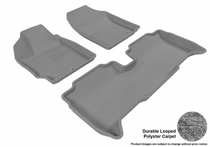 3D Maxpider Classic Floormats - Gray - Set (3-Piece)