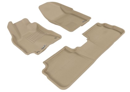 3D Maxpider Kagu Floormats - Tan - Set (3-Piece)