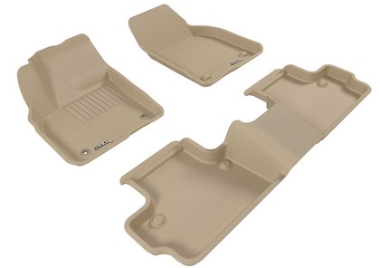 3D Maxpider Kagu Floormats - Tan - Set (3-Piece)