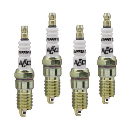 Accel U-Groove Resistor Spark Plug (4 Pack)
