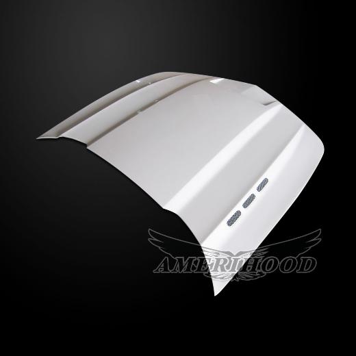 AmeriHood Fiberglass Hood  -- Type-SMS Style Functional Heat Extractor Ram Air