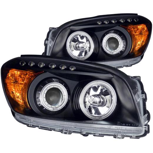 Anzo Projector Headlights - With Halo Black