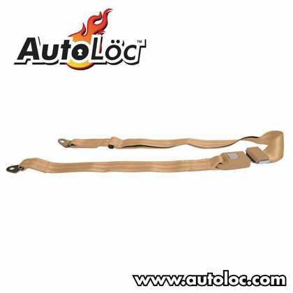 AutoLoc 2 Point Lap Seat Belt (Peach)