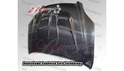 B-Magic Carbon Fiber Hoods - Raiden Series