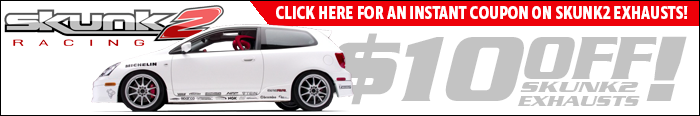 $20 off any Skunk2 exhaust