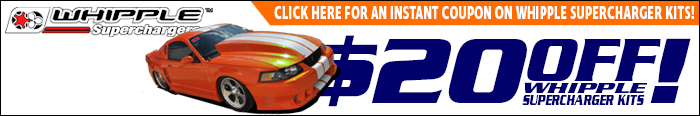 $20 off any Whipple supercharger