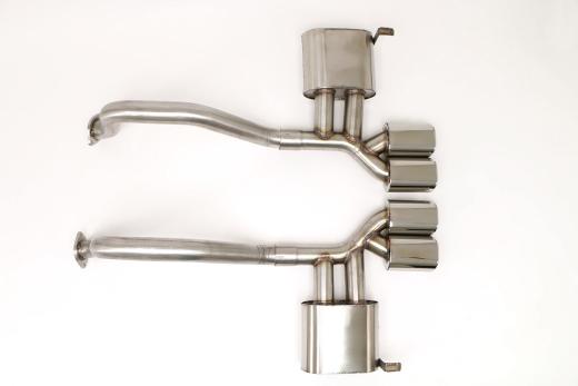 B&B Performance PRT Exhaust System, Quad Oval Rolled Tips.