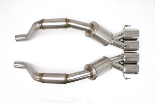 B&B Performance Bullet Exhaust System, Quad Oval Rolled Tips.