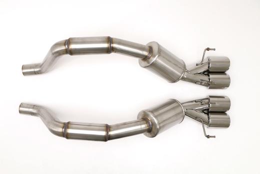 B&B Performance Bullet Exhaust System, Quad Round Double Wall Tips.