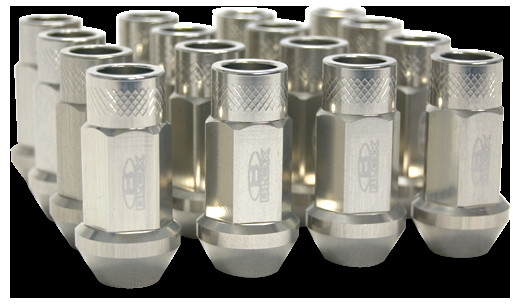 Blox Racing Street Series Forged Lug Nuts - 12 x 1.5mm (Silver)