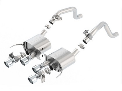 Borla Exhaust - Rear, Stainless Steel, Quad Center Rear Exit