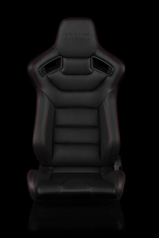 Braum Racing Elite Series Racing Seats - Red Stitches